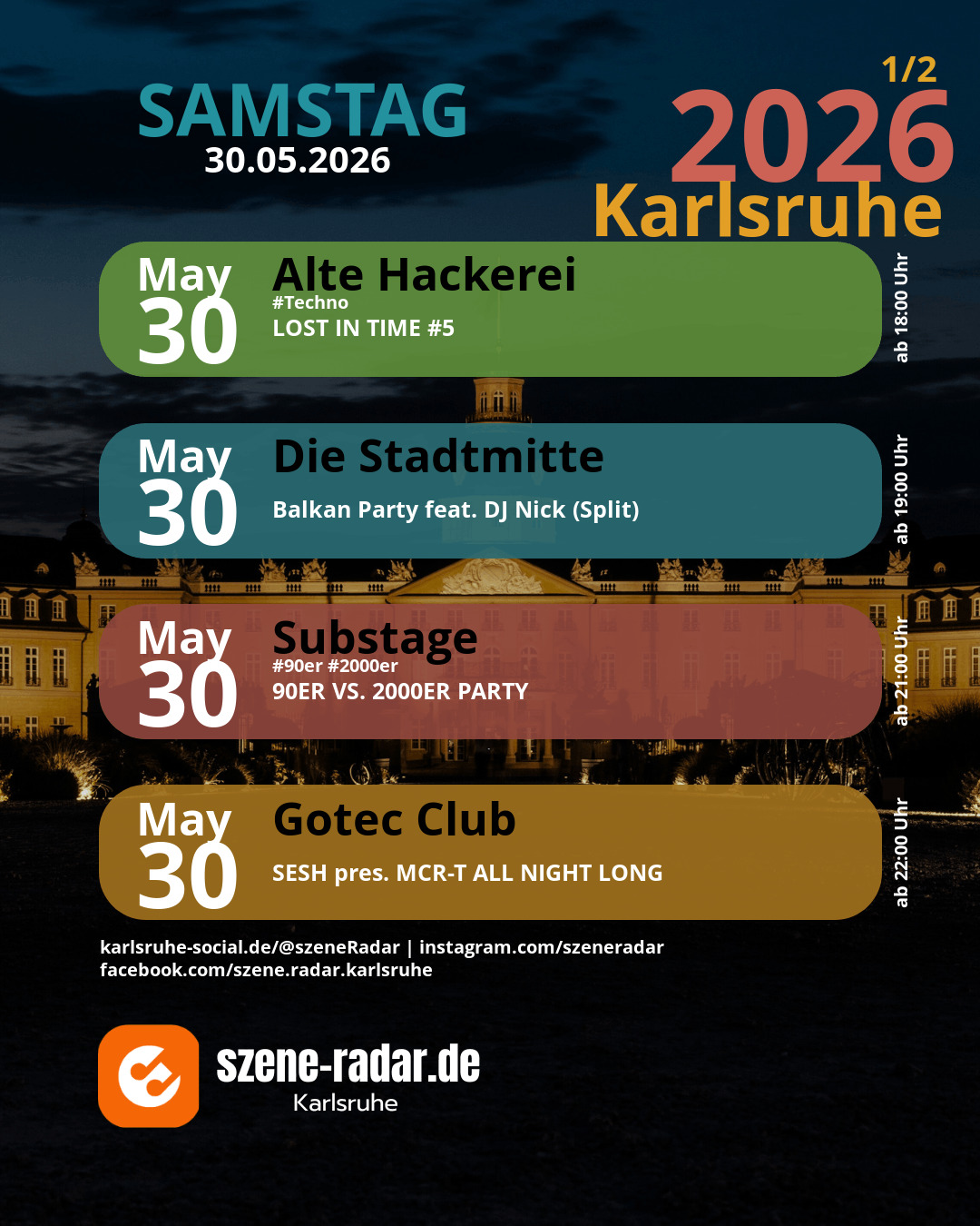 szene-Radar Social Media