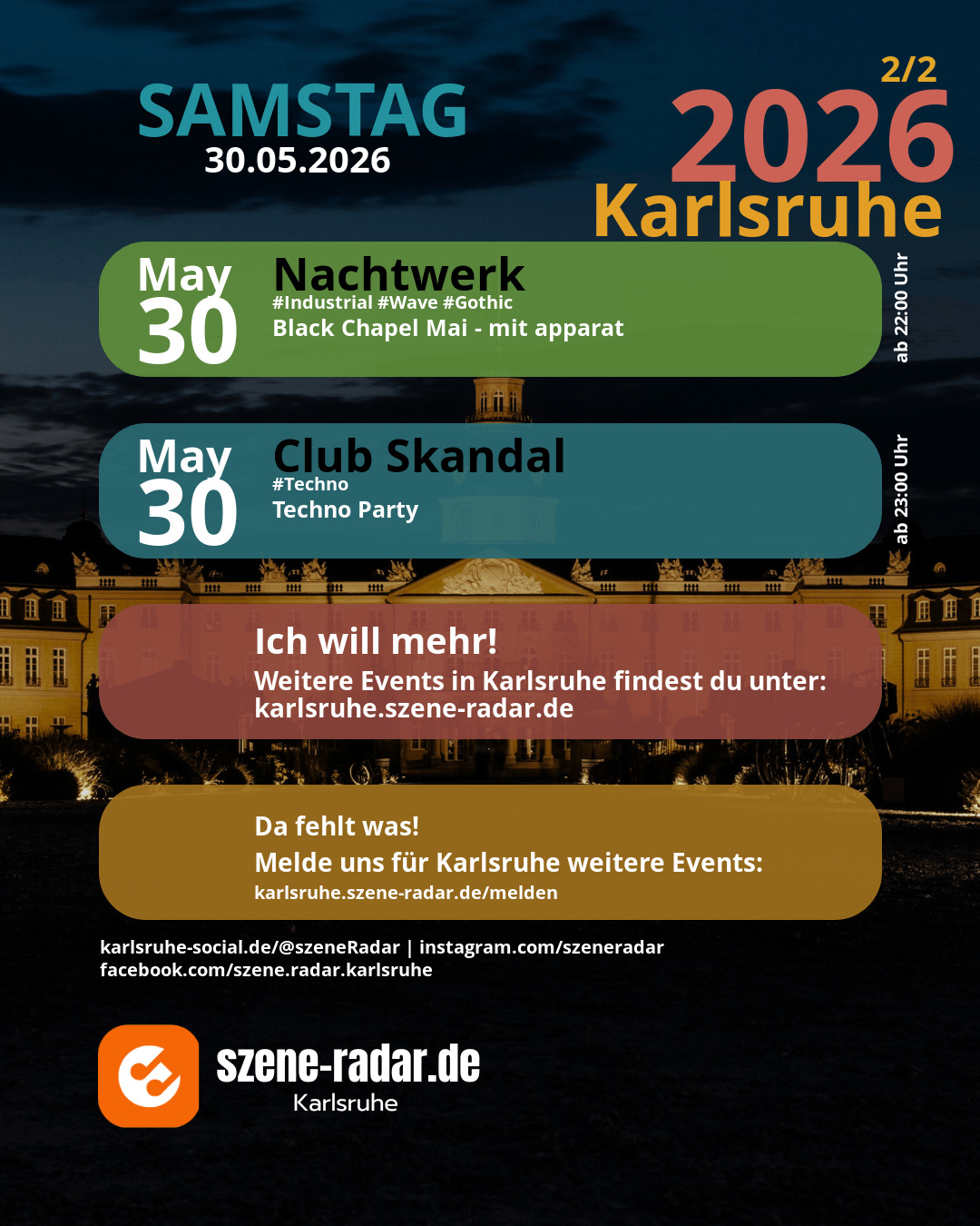 szene-Radar Social Media